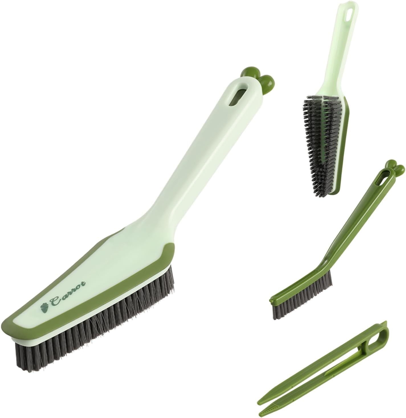 3 In 1 Detachable Household Pet Cleaning Brush Multifunctional Scrub Brush With Hard Bristle And Handle Ideal Crevice Grout Scrubber Brush For Kitchen Bathroom Window Shoes