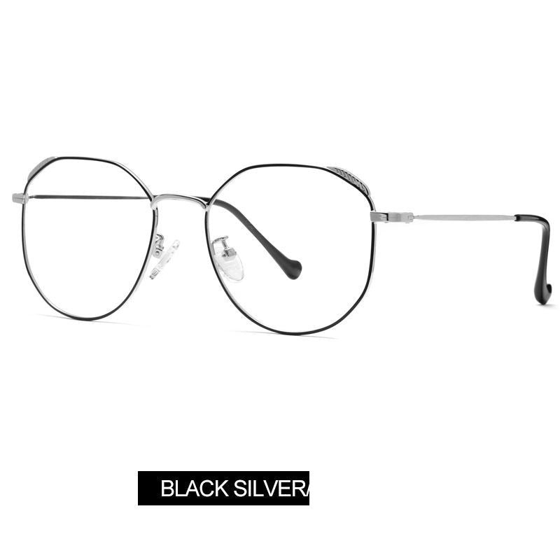 Classic flat mirror, rice nail glasses frame