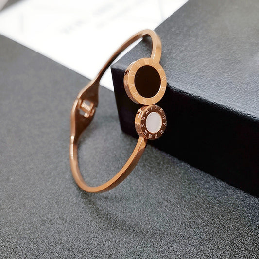 Net red new rose gold titanium steel bracelet