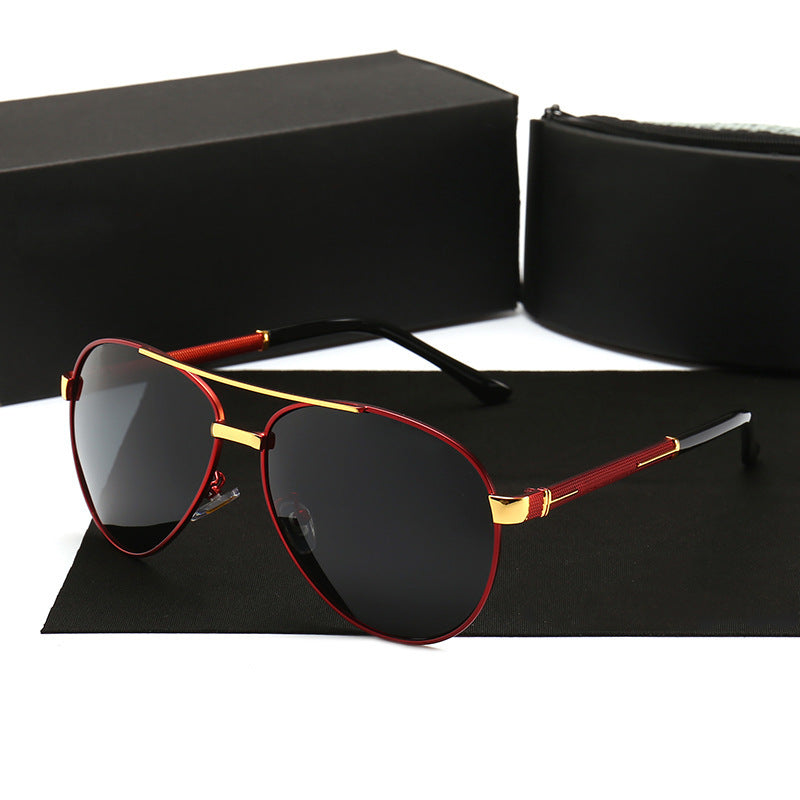 New Men's Polarized Sunglasses 8857 Personality Glasses Fashion Mirror Retro Sunglasses Trend Driver