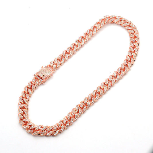 Hip Hop Hipster Men's Hiphop Cuban Chain Exaggerated Gold Chain Necklace Necklace