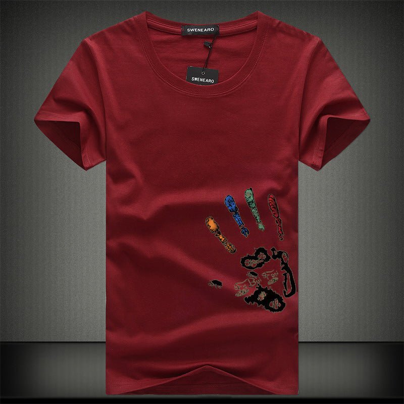 Half Sleeve Bottoming Shirt T-shirt Men's Clothes
