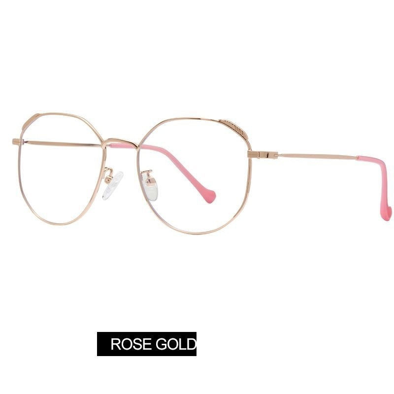 Classic flat mirror, rice nail glasses frame