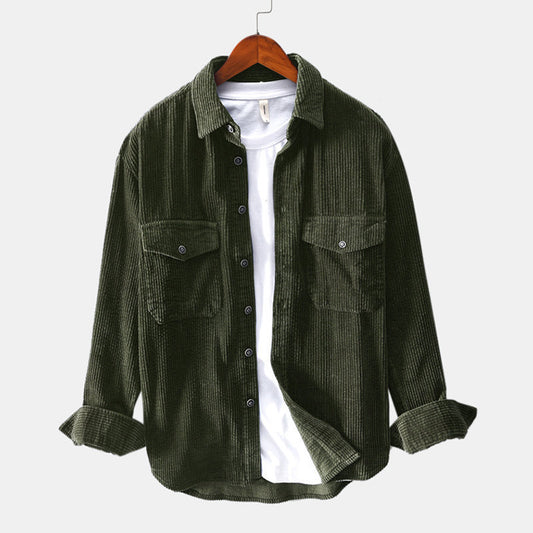 Corduroy shirt Men's long-sleeved shirt
