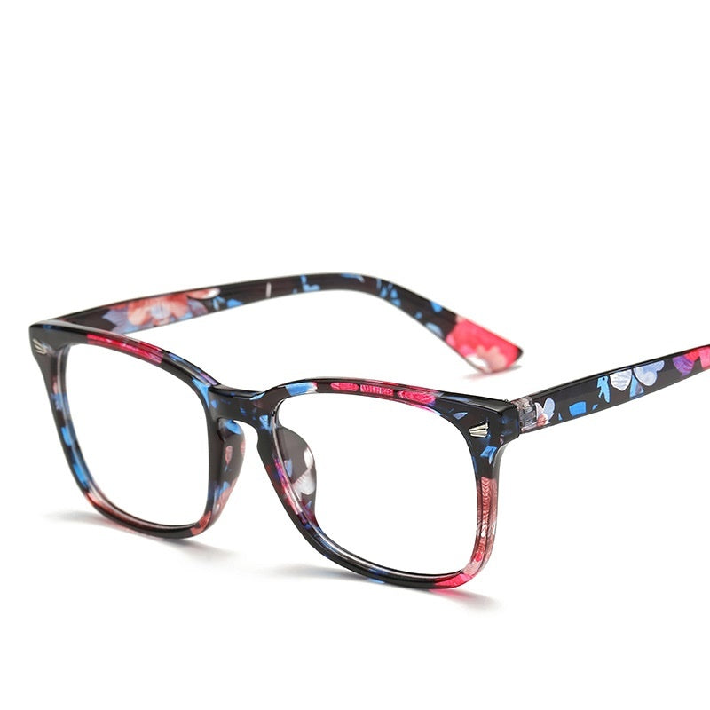 Classic flat mirror, rice nail glasses frame