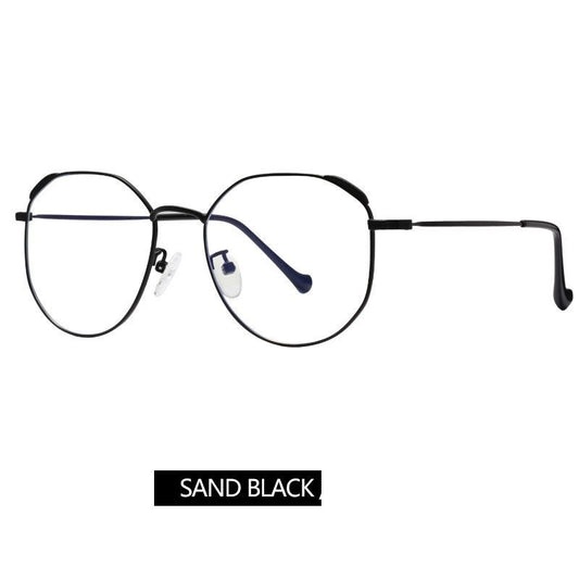 Classic flat mirror, rice nail glasses frame