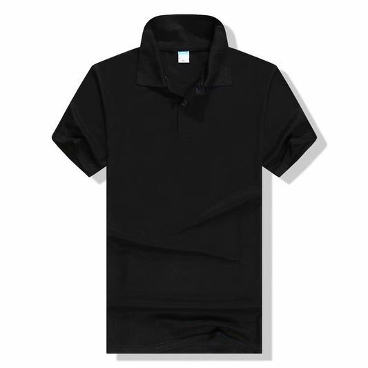 Cotton-polyester Polo Shirt Short-sleeved Work Clothes Custom Printed Culture Advertising Shirt Business Attire Lapel T-shirt Embroidery