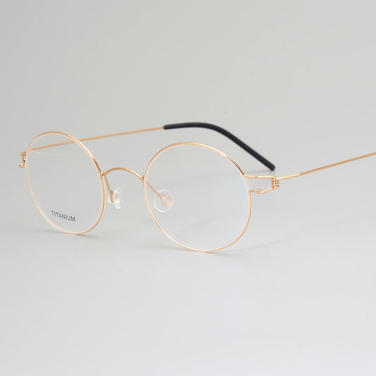 Screwless Vintage Pure Titanium Glasses Frame