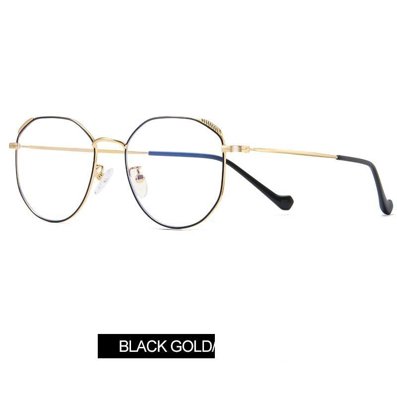 Classic flat mirror, rice nail glasses frame