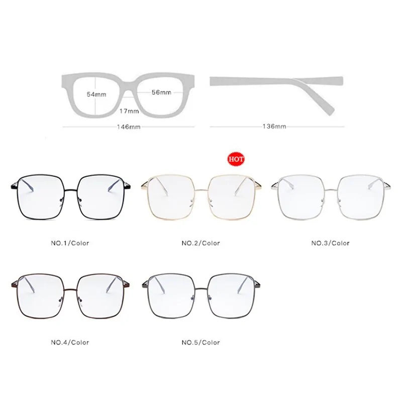 Square Oversized Glasses Frame Women