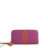Layla Leather Wallet- Watermelon/Orange