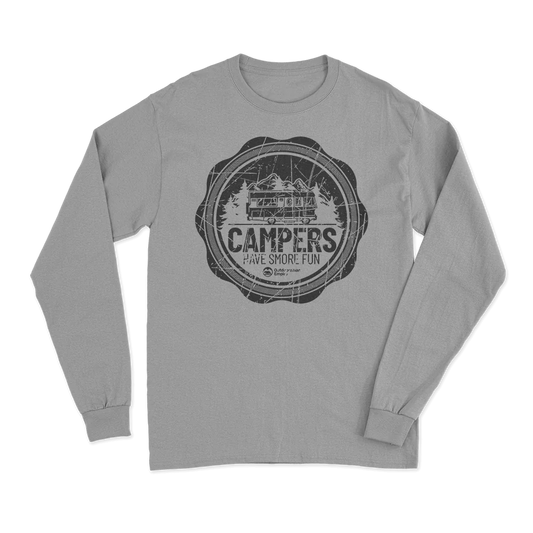 Camping Seal Men Long Sleeve Shirt