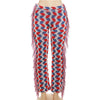 Knit Colorful Plaid Pants