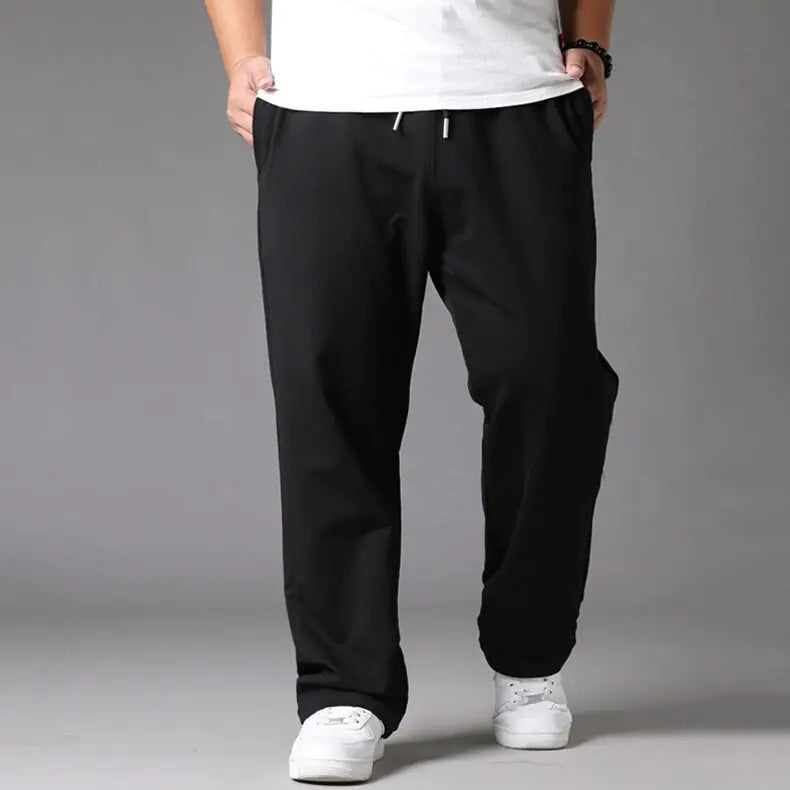 Oversized Black Casual Pants Men's 10XL Sweatpants Korean
