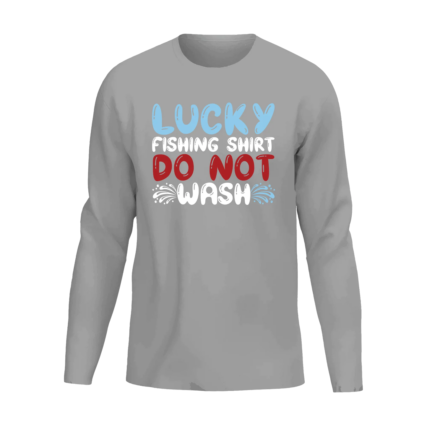 Lucky Fishing Shirt Men Long Sleeve Shirt