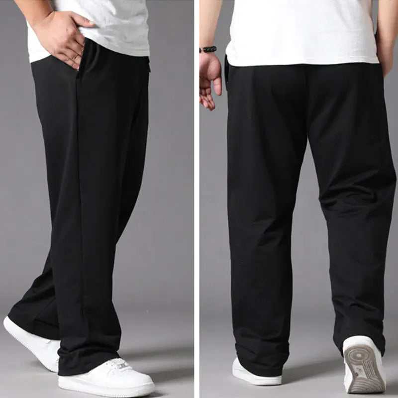 Oversized Black Casual Pants Men's 10XL Sweatpants Korean