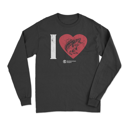 I love Fishing Men Long Sleeve Shirt