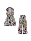 Printed Waistcoat and Pants