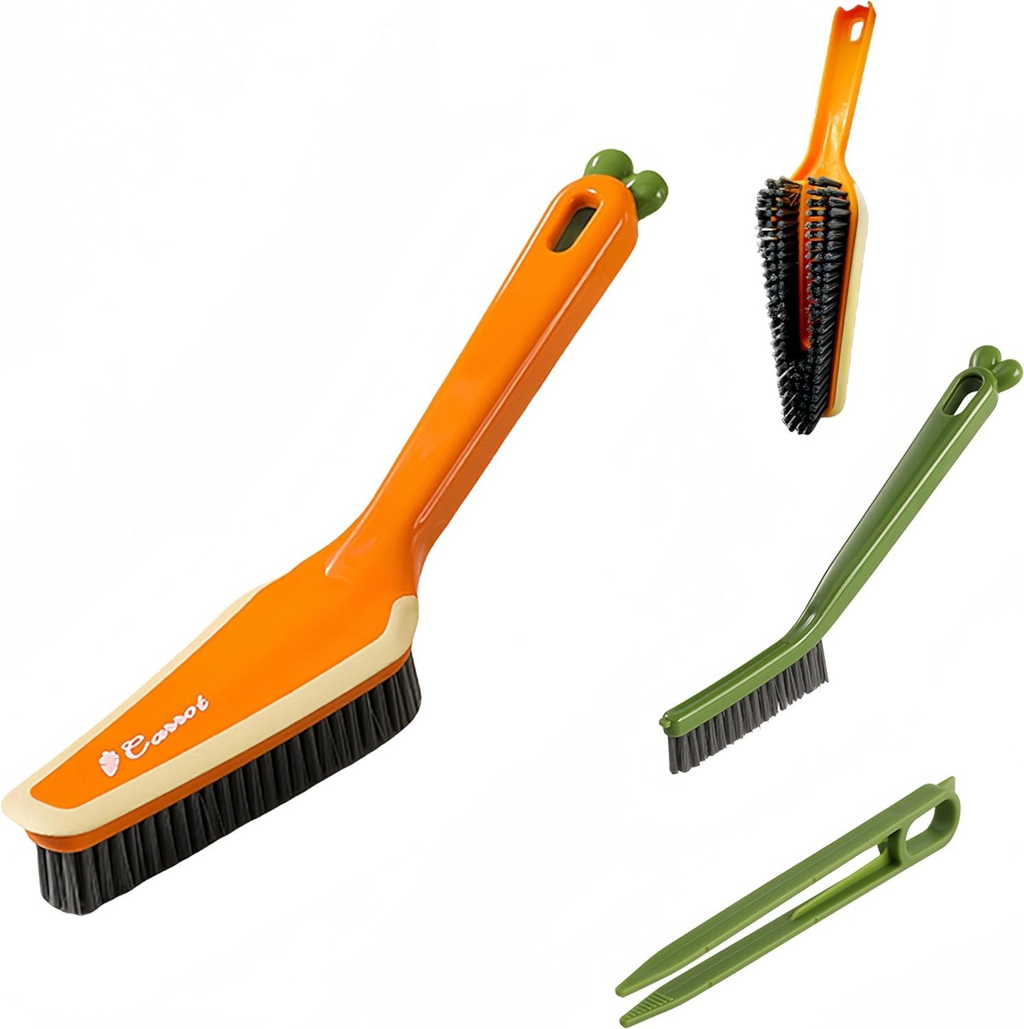3 In 1 Detachable Household Pet Cleaning Brush Multifunctional Scrub Brush With Hard Bristle And Handle Ideal Crevice Grout Scrubber Brush For Kitchen Bathroom Window Shoes
