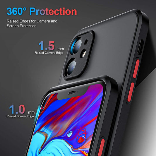 Suitable For 13pro Phone Case Iphone12 Skin Feeling Xs Max Eye Protection 8p Translucent XR Silicone 7 Frosted