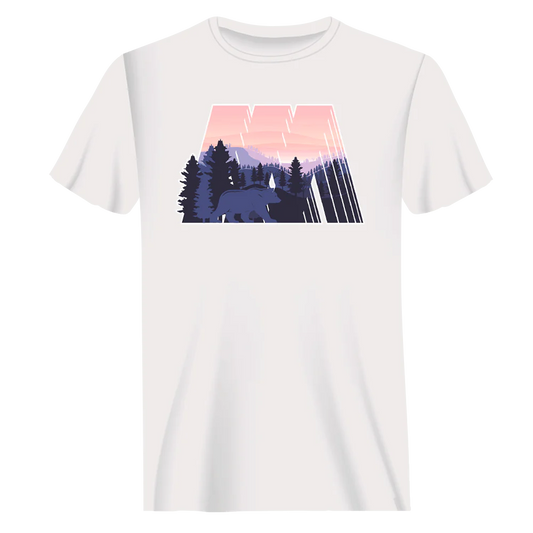 Geometric Camping T-Shirt for Men