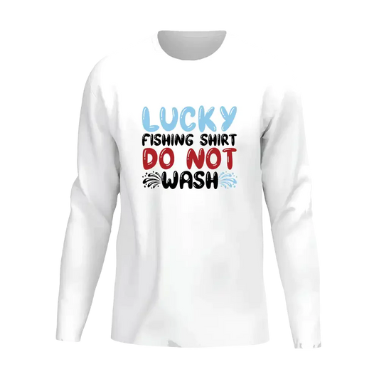 Lucky Fishing Shirt Men Long Sleeve Shirt