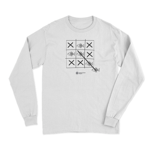Fish Tick Tack Toe Men Long Sleeve Shirt