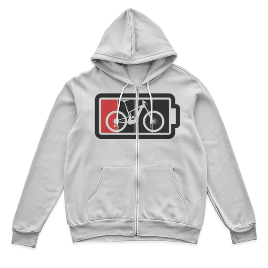 Low Battery Zip Hoodie for Men