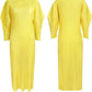 Full Color Pleated Dress