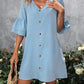 Women's Solid Color And V-neck Loose Dress
