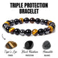 Same Unisex Style Couple Tigereye Protection Bracelet