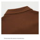 Half Zipper Short-sleeved T-shirt Men's Lapel Polo Shirt