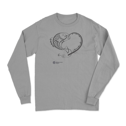 Fishing Heart' Men Long Sleeve Shirt