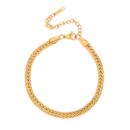 Women's Cool Light Luxury High-end Fashion Elegant Stainless Steel Plated Bracelet