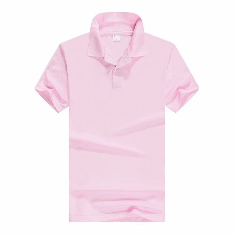 Cotton-polyester Polo Shirt Short-sleeved Work Clothes Custom Printed Culture Advertising Shirt Business Attire Lapel T-shirt Embroidery