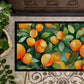 Florida Orange Blossom in Watercolor Doormat