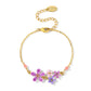 Purple Myosotis Sylvatica Small Flower Bracelet