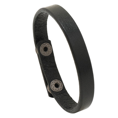 Simple Ins Style Fashion All-match Light Board Cattle Leather Bracelet