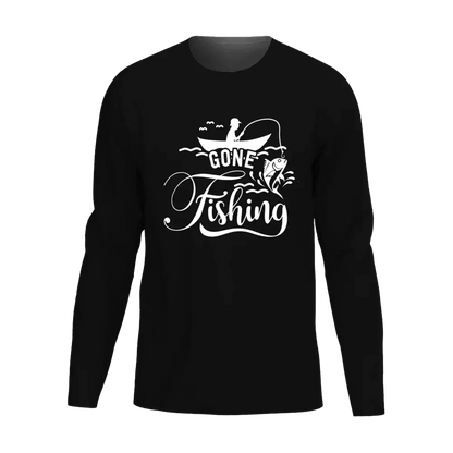 Gone Fishing Men Long Sleeve Shirt