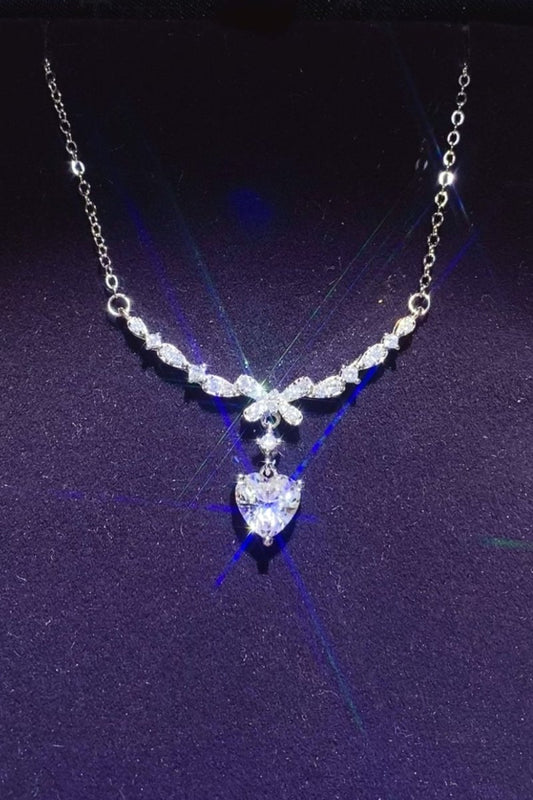 1 Carat 925 Sterling Silver Moissanite Necklace - Real Vision