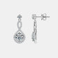 1 Carat Moissanite 925 Sterling Silver Earrings - Real Vision