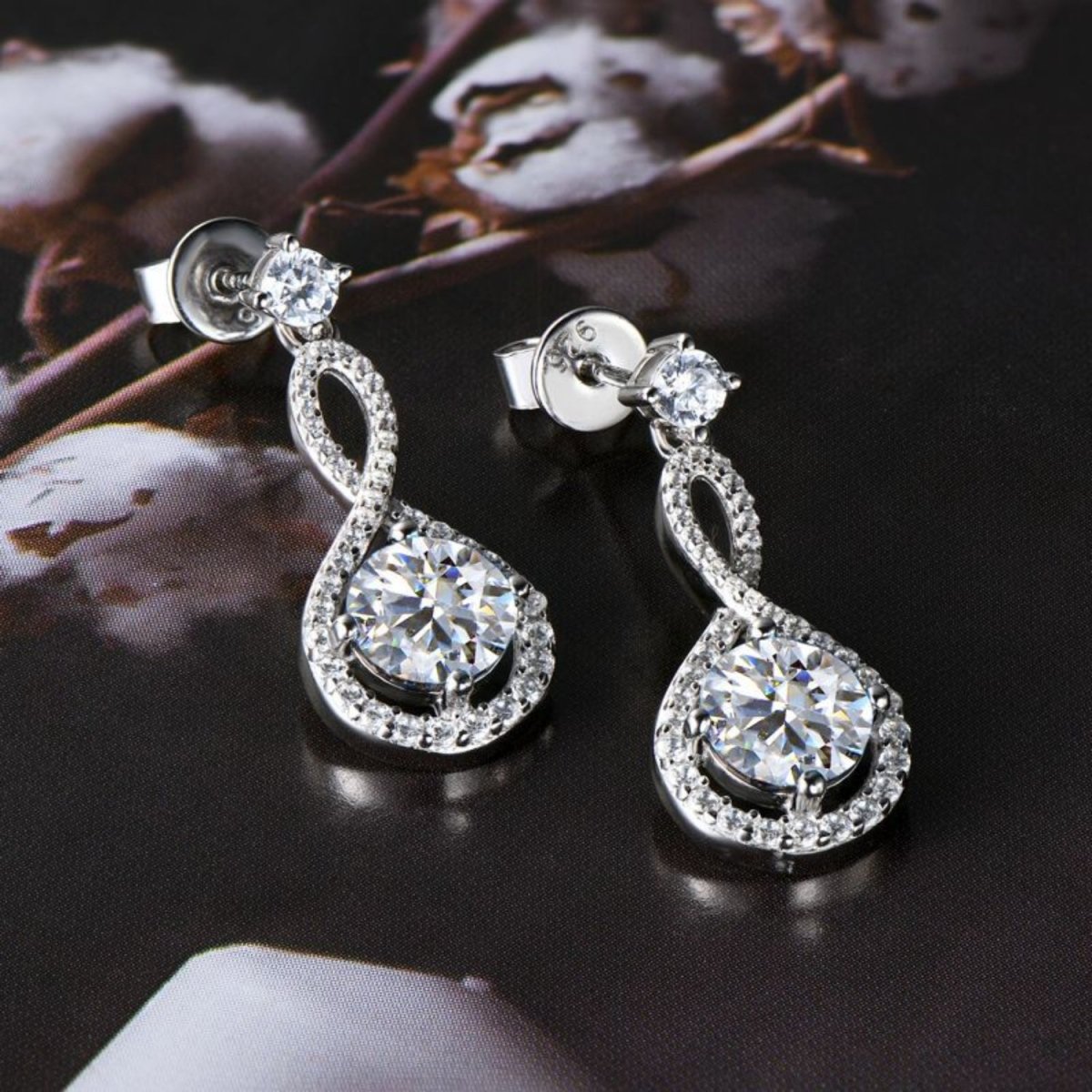 1 Carat Moissanite 925 Sterling Silver Earrings - Real Vision