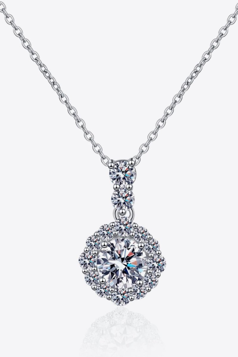 1 Carat Moissanite 925 Sterling Silver Necklace - Real Vision