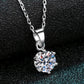 1 Carat Moissanite 925 Sterling Silver Necklace - Real Vision