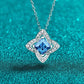 1 Carat Moissanite Floral Pendant Necklace - Real Vision