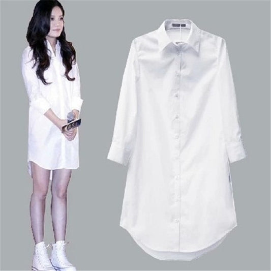 Oversized Shirt Loose Shirt Mid-length Shirt