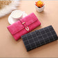 Frosted Lingge Long Wallet