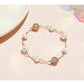 Austrian pearl rose gold magnetic buckle bracelet