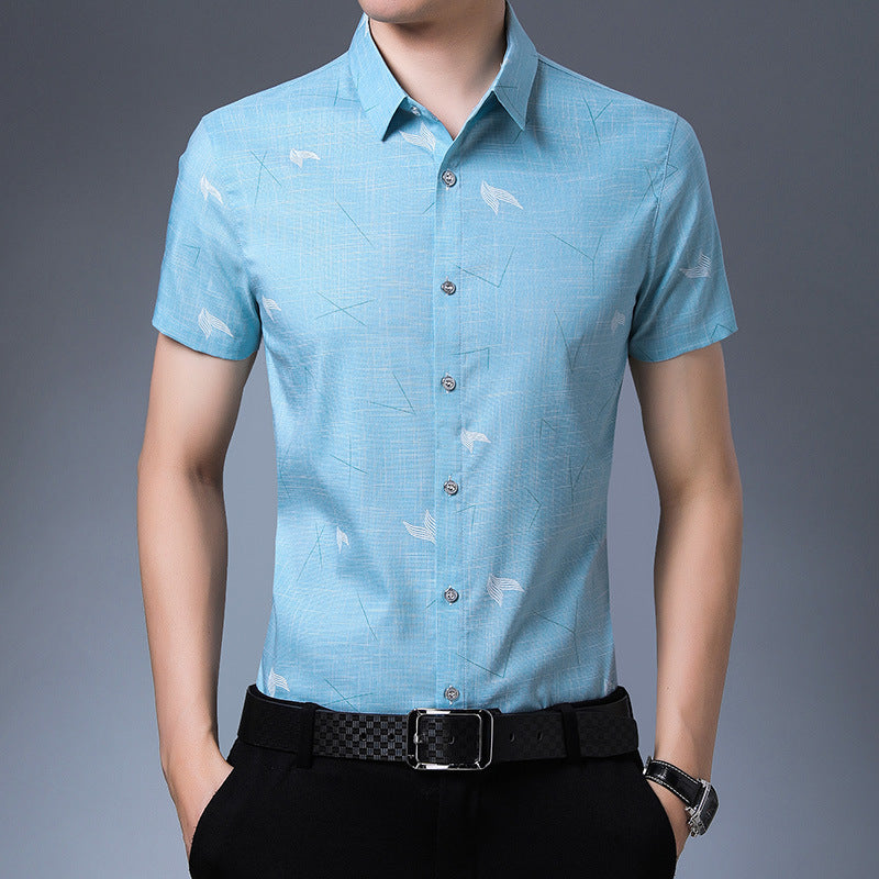 New men's Shirt Short Sleeve men's thin shirt