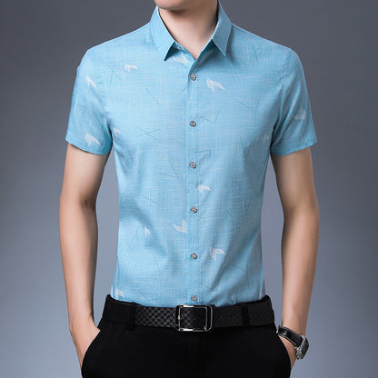 New men's Shirt Short Sleeve men's thin shirt